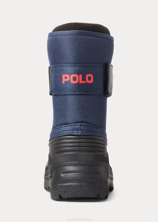 marineblå multi børn Ralph Lauren everlee fleeceforet støvle Z426B9935