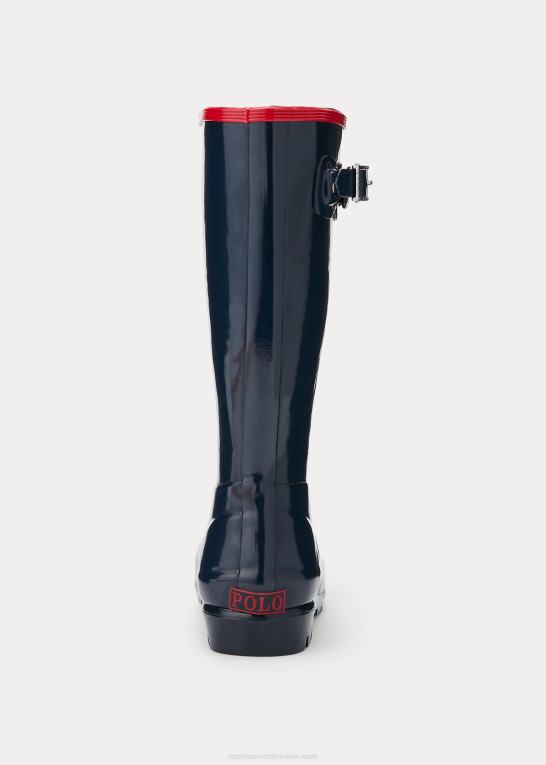 marineblå/rød børn Ralph Lauren ralph regnstøvle Z426B7292