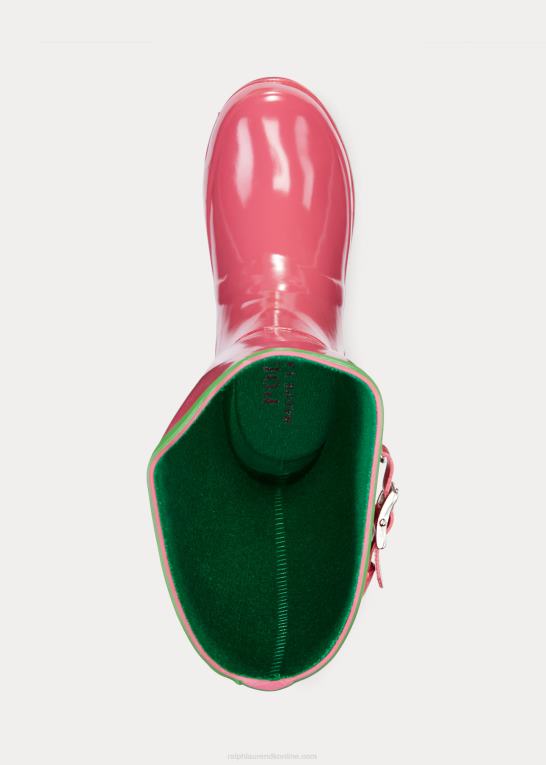 pink/grøn børn Ralph Lauren ralph gummi regnstøvle Z426B7305