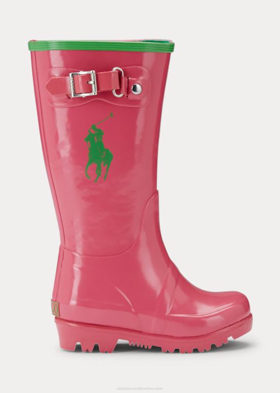 pink/grøn børn Ralph Lauren ralph regnstøvle Z426B7273