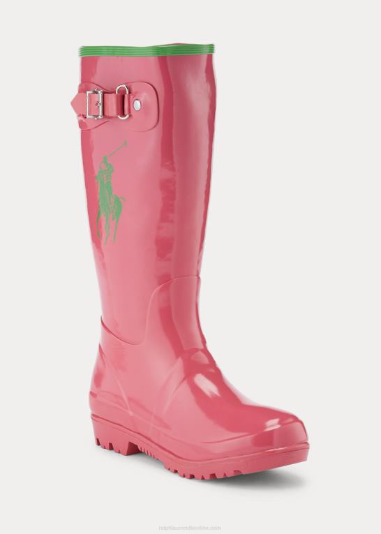 pink/grøn børn Ralph Lauren ralph regnstøvle Z426B7293