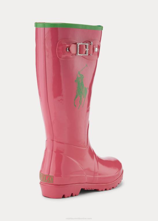pink/grøn børn Ralph Lauren ralph regnstøvle Z426B7293