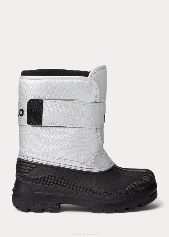 sølv nylon sort børn Ralph Lauren everlee fleeceforet støvle Z426B6701