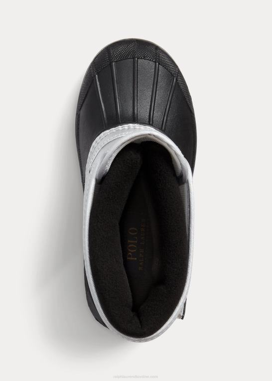 sølv nylon sort børn Ralph Lauren everlee fleeceforet støvle Z426B6701