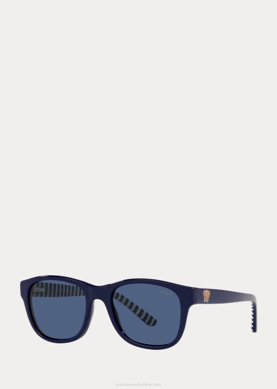 skinnende marineblå børn Ralph Lauren polobjørn solbriller Z426B6296