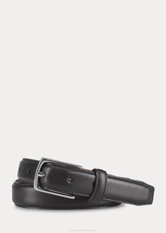 sort børn Ralph Lauren kalveskindsbælte Z426B6334