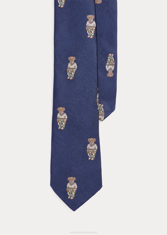 flåde børn Ralph Lauren polo bear silke repp slips Z426B5838