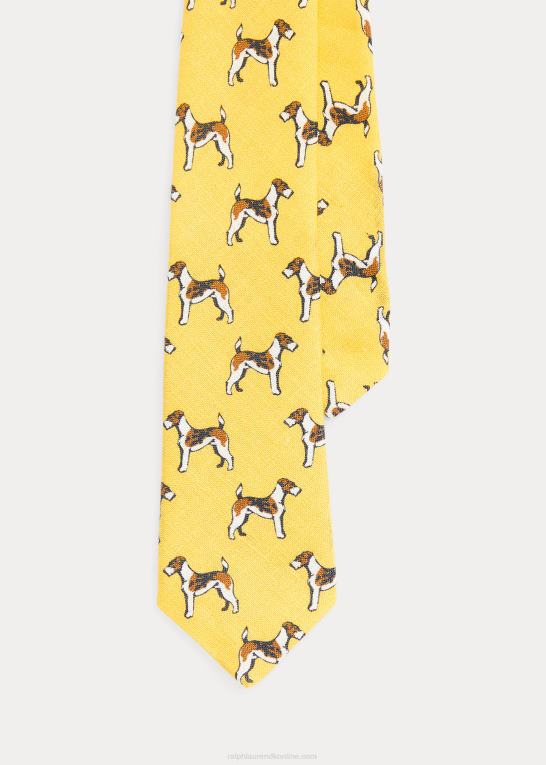 gul børn Ralph Lauren terrier linned slips Z426B5834