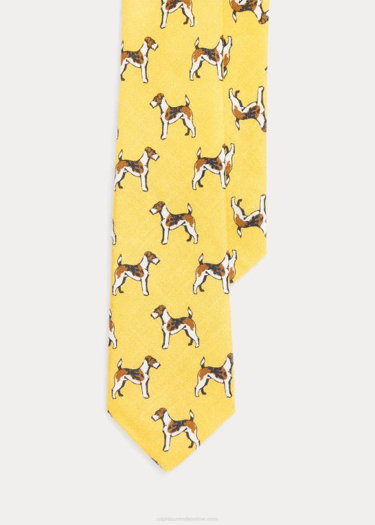gul børn Ralph Lauren terrier linned slips Z426B6194