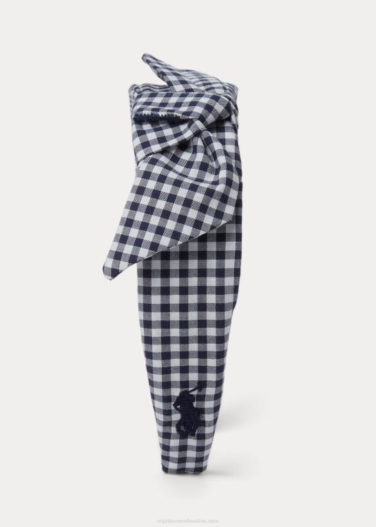newport flåde børn Ralph Lauren pandebånd af bomuld med pindsløjfe Z426B7169