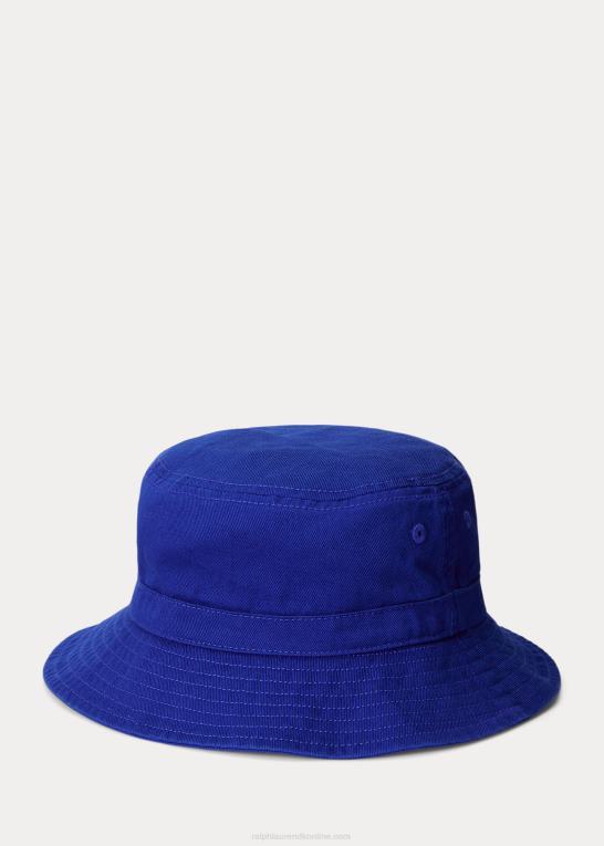 arv royal børn Ralph Lauren bøttehat i bomuldstwill Z426B6498