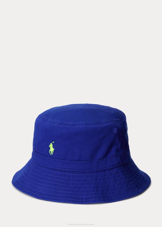 arv royal børn Ralph Lauren bøttehat i bomuldstwill Z426B6637