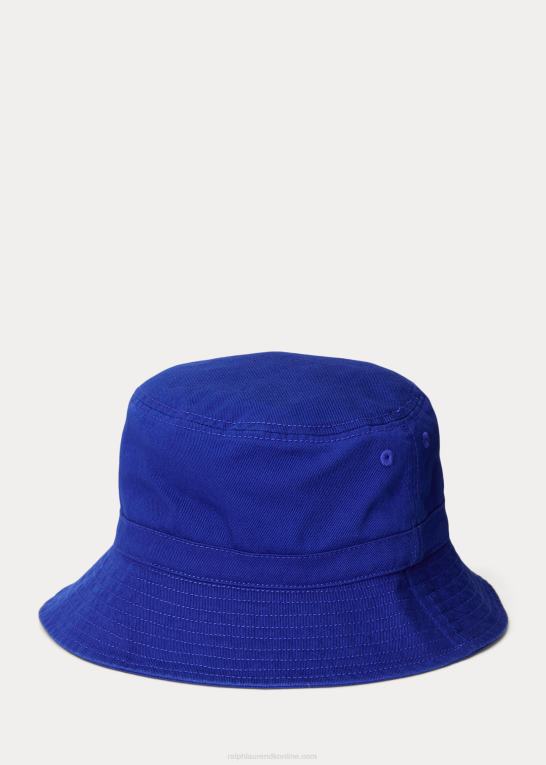 arv royal børn Ralph Lauren bøttehat i bomuldstwill Z426B6637