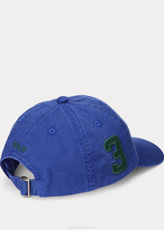 blå yacht børn Ralph Lauren stor pony chino baseballkasket Z426B5933