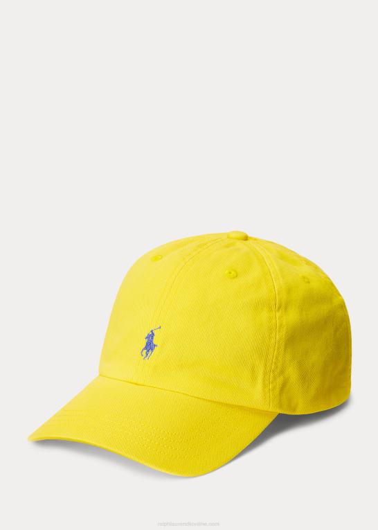 citronknus børn Ralph Lauren bomuld chino kuglehætte Z426B6632