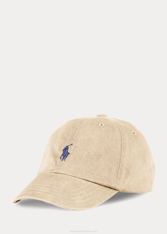 kaki børn Ralph Lauren bomuld chino baseball kasket Z426B5956