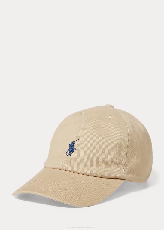 kaki børn Ralph Lauren bomuld chino baseball kasket Z426B6321