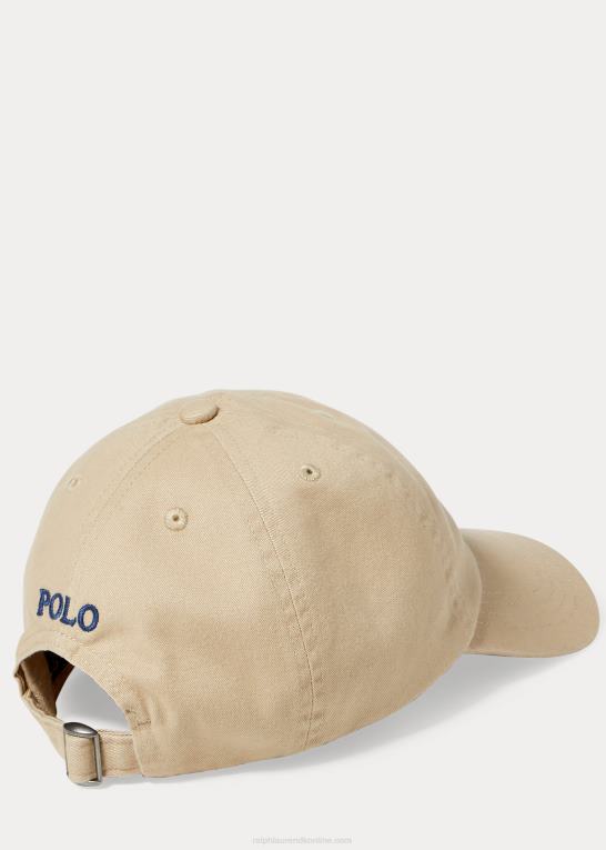 kaki børn Ralph Lauren bomuld chino baseball kasket Z426B6321