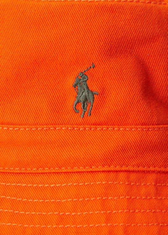 sejler orange/camo multi børn Ralph Lauren vendbar bøttehat i bomuld Z426B6670