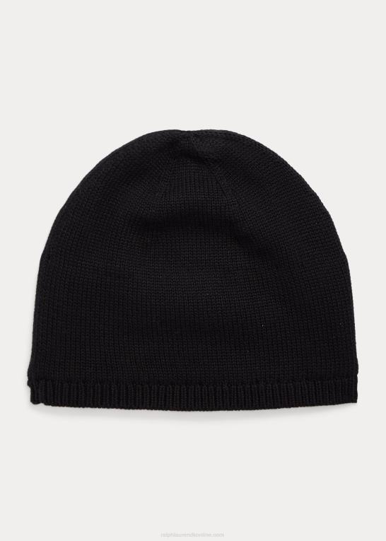 sort børn Ralph Lauren bomuldshat Z426B6540