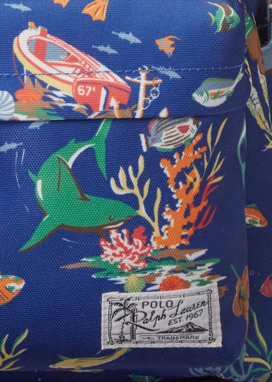 blåt bearwaiian print børn Ralph Lauren polo bjørn rygsæk Z426B9833