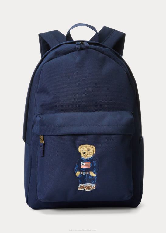 newport flåde børn Ralph Lauren polo bear canvas rygsæk Z426B9832