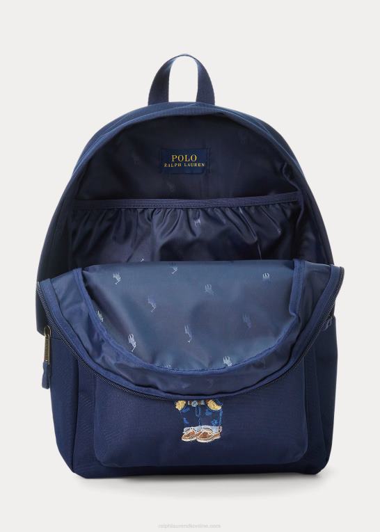 newport flåde børn Ralph Lauren polo bear canvas rygsæk Z426B9832