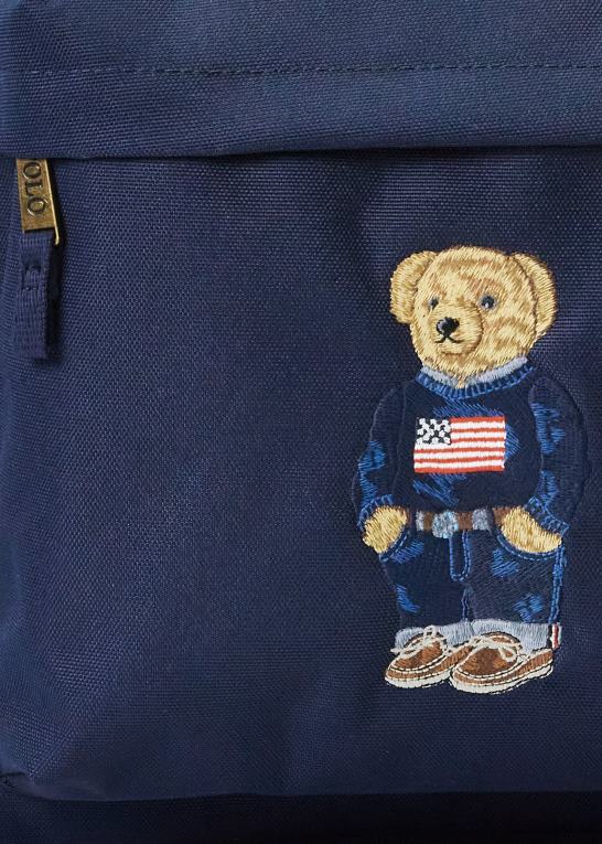 newport flåde børn Ralph Lauren polo bear canvas rygsæk Z426B9832