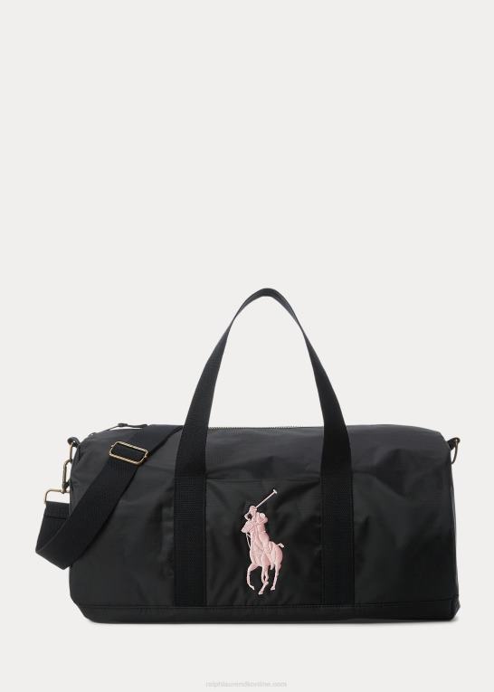sort børn Ralph Lauren stor pony ripstop duffel Z426B7130