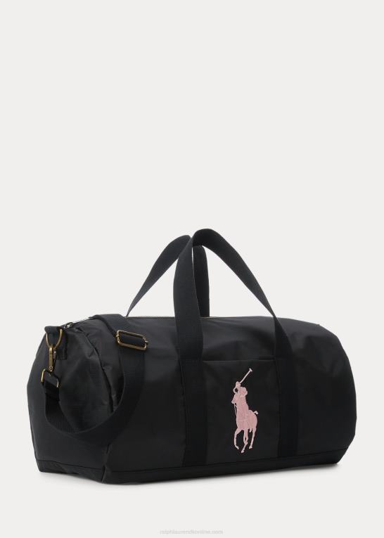 sort børn Ralph Lauren stor pony ripstop duffel Z426B7130