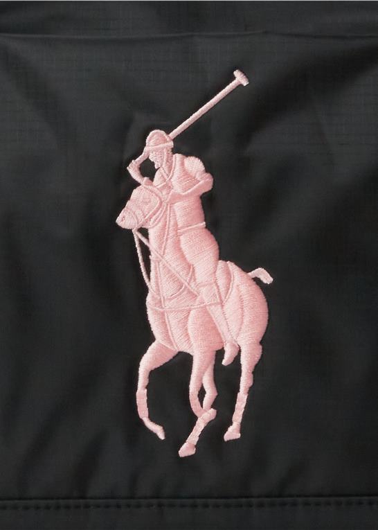 sort børn Ralph Lauren stor pony ripstop duffel Z426B7130