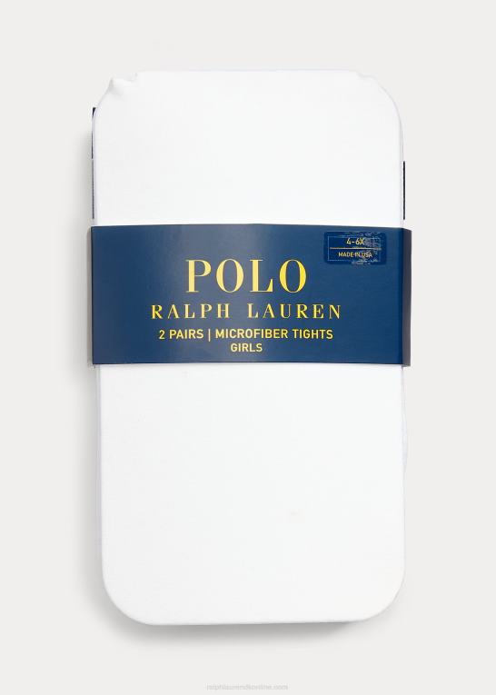 hvid børn Ralph Lauren strømpebukser 2-pak Z426B6953