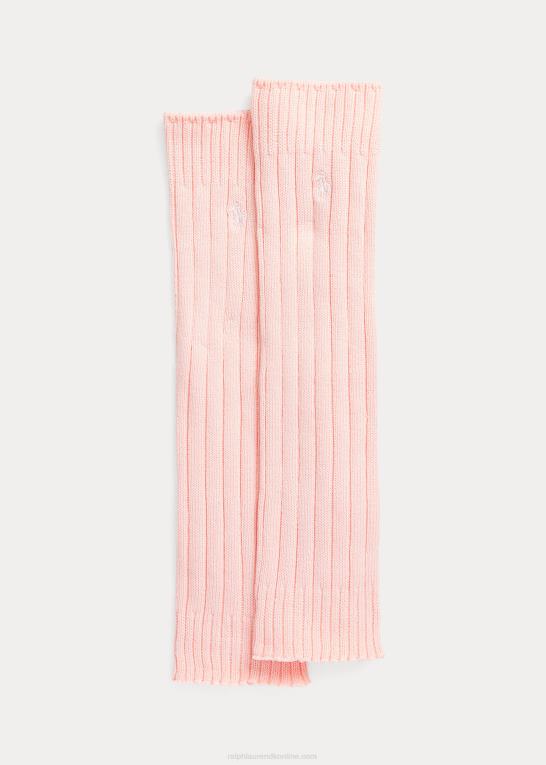 lyserød børn Ralph Lauren benvarmer i bomuldsblanding Z426B7127