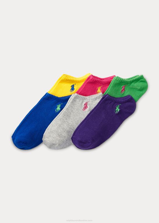 multi børn Ralph Lauren no-show sok 6-pak Z426B6949