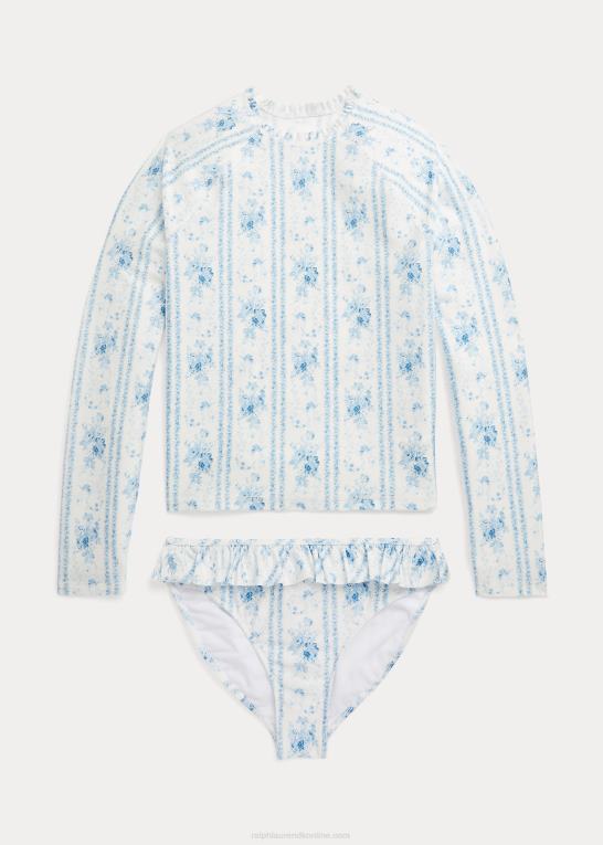 aline blomster børn Ralph Lauren floral rash guard todelt badedragt Z426B7086