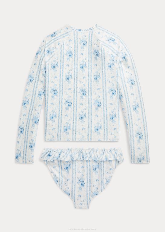 aline blomster børn Ralph Lauren floral rash guard todelt badedragt Z426B7086