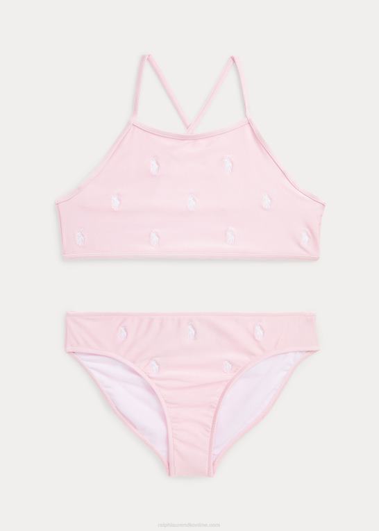 antydning af pink børn Ralph Lauren polo pony todelt badedragt Z426B7330