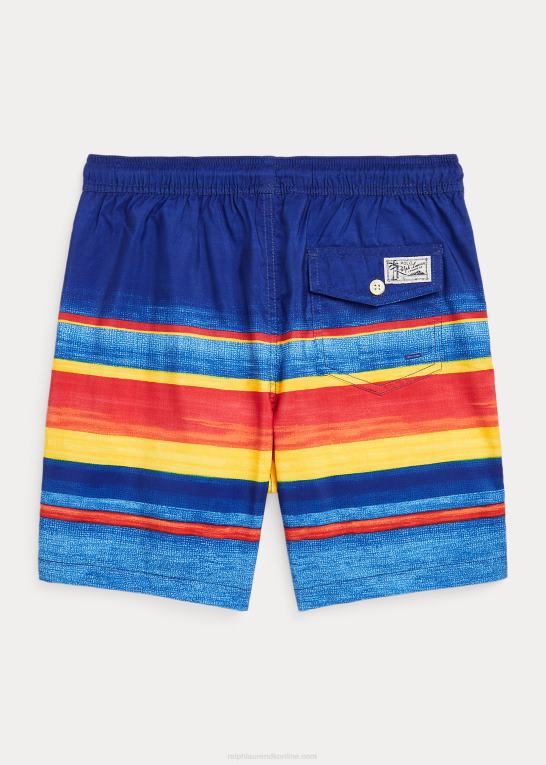 blå/gul stribe børn Ralph Lauren rejsende badebukser Z426B6226