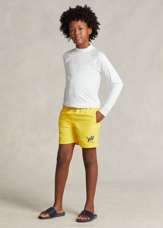 citronknus børn Ralph Lauren rejsende polobjørn badebukser Z426B6011