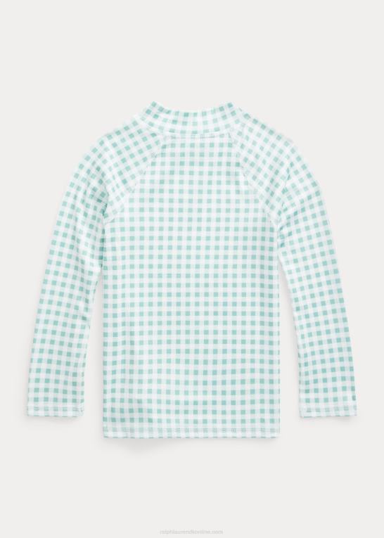 falmet mynte gingham børn Ralph Lauren gingham udslæt vagt Z426B5663