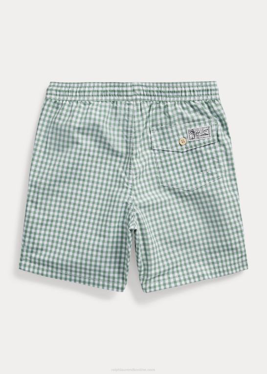 falmet mynte gingham børn Ralph Lauren rejsende badebukser Z426B6164