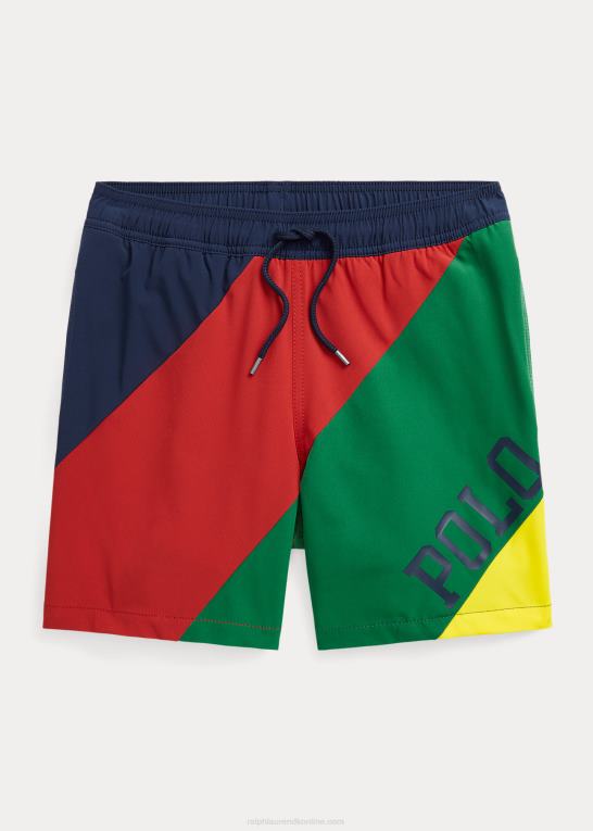farveblok børn Ralph Lauren rejsende stretch badebukser Z426B5976
