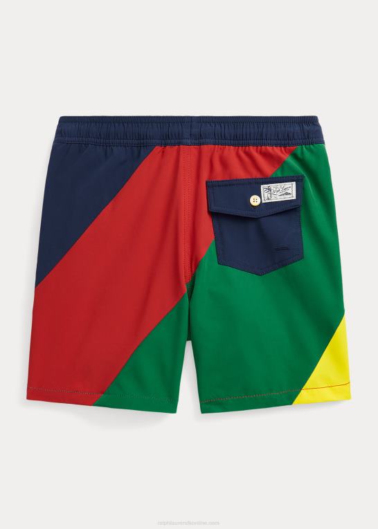 farveblok børn Ralph Lauren rejsende stretch badebukser Z426B5976