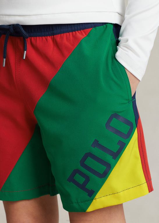 farveblok børn Ralph Lauren rejsende stretch badebukser Z426B5976