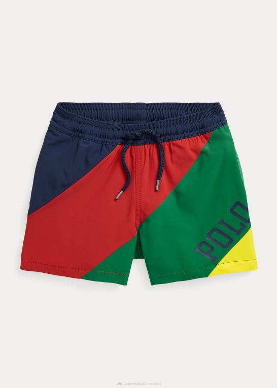 farveblok børn Ralph Lauren rejsende stretch badebukser Z426B9795
