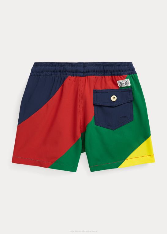 farveblok børn Ralph Lauren rejsende stretch badebukser Z426B9795