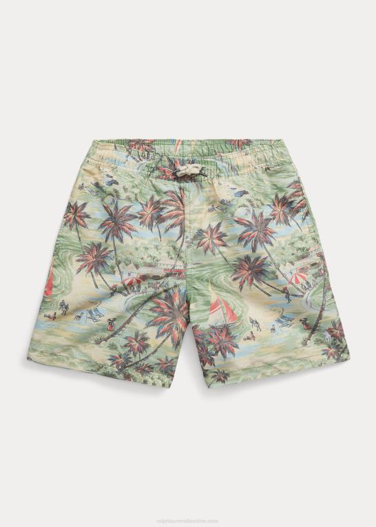 hawaiiansk strandbasar børn Ralph Lauren rejsende badebukser Z426B6156