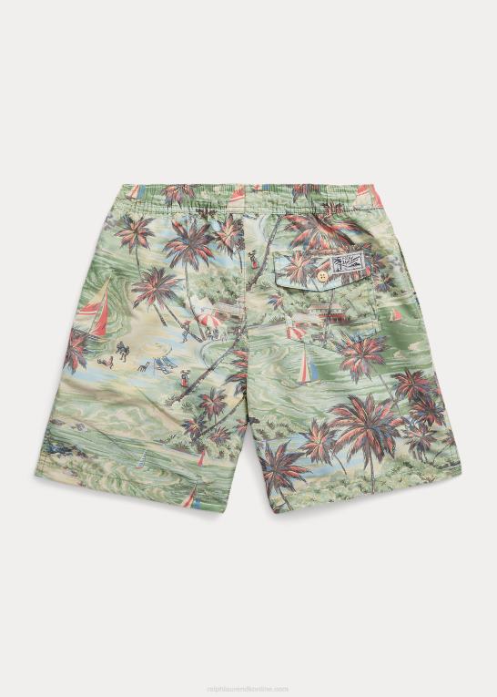 hawaiiansk strandbasar børn Ralph Lauren rejsende badebukser Z426B6156