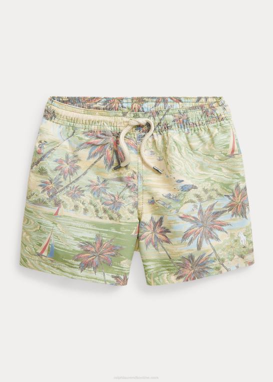 hawaiiansk strandbasar børn Ralph Lauren rejsende badebukser Z426B9796