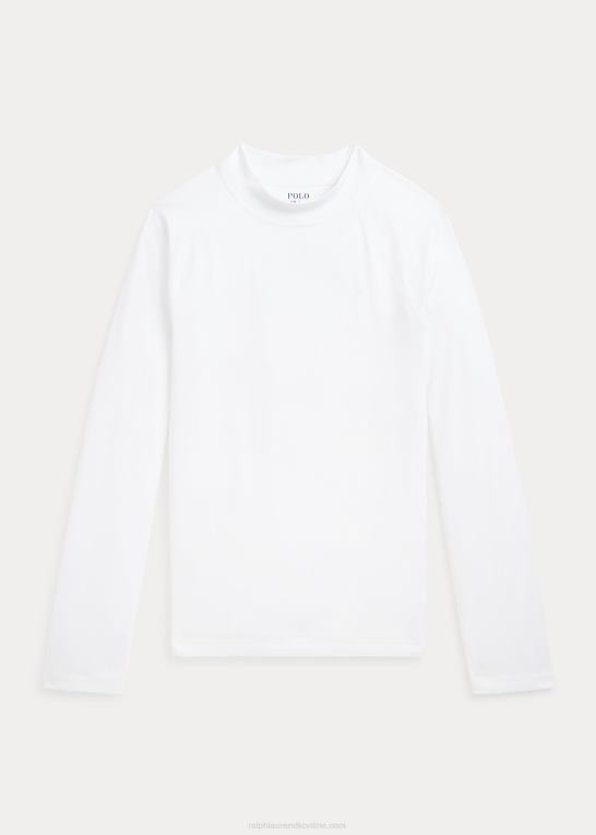 keramisk hvid børn Ralph Lauren præstationstrøje udslætsbeskytter Z426B6003